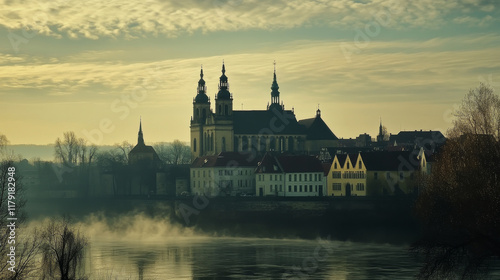 Germany buildings of Lutherstadt Wittenberg, Torgau and Tangermunde, vector architecture. German landmarks of St Mary Church or Marienkirche, Schlosskirche or castle church and Neustadter Tor gates photo