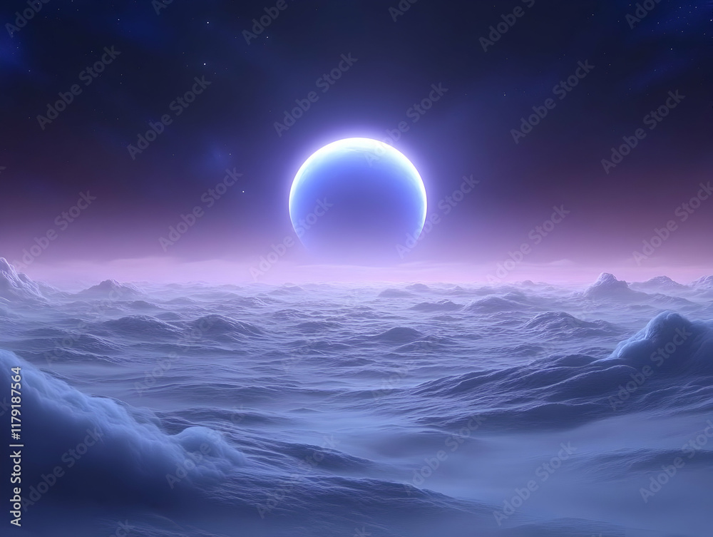 Alien Planet Landscape 3D Render Alien Planet Landscape 3D Render
