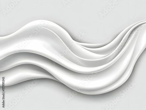 Wallpaper Mural Abstract White Wave Background Illustration Torontodigital.ca