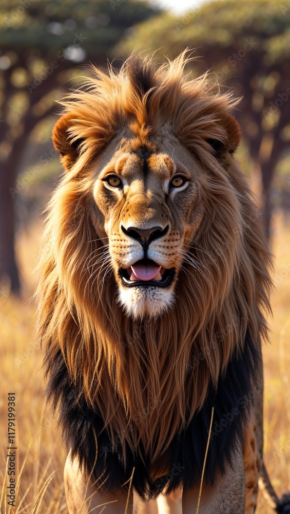 Naklejka premium portrait of a lion