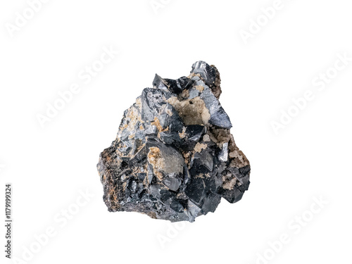 hematite mineral specimen on a white background