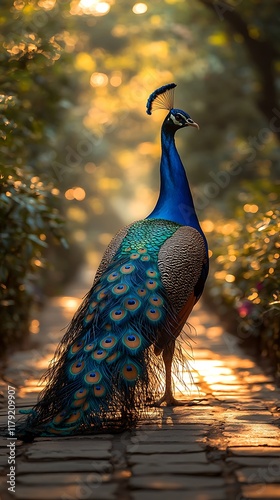 Wallpaper Mural Peacock at sunset wildlife nature stock photo high resolution hd picturePeacock at sunset wildlife nature stock photo high resolution hd picture Torontodigital.ca