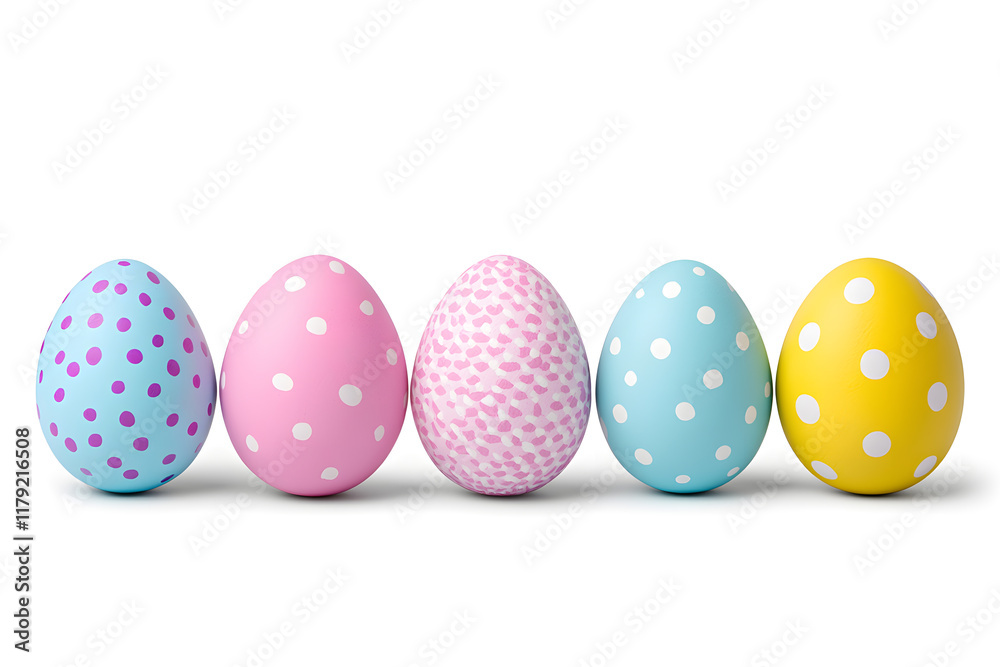 Colorful easter eggs collection isolated on white background Colorful easter eggs collection isolated on white background