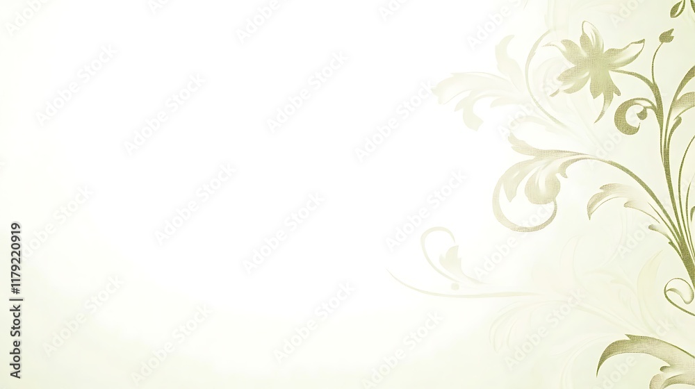 Elegant Floral Design on Soft Background Elegant Floral Design on Soft Background