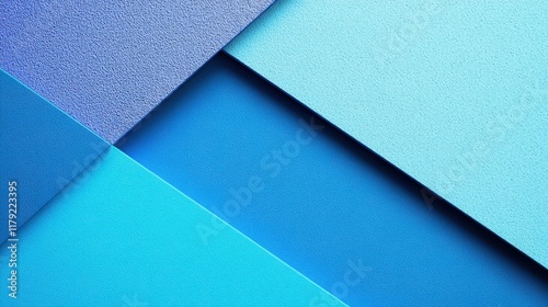 Geometric background with overlapping blue and teal textured panel