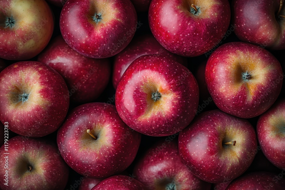 Red apples background, close-up harvest, food texture, healthy eating Red apples background, close-up harvest, food texture, healthy eating
