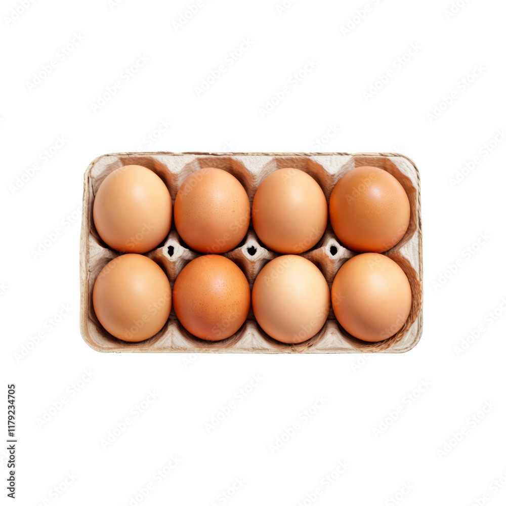 Fresh Brown Eggs Carton Fresh Brown Eggs Carton