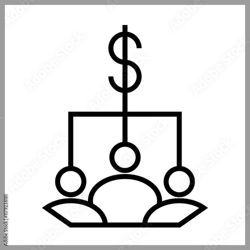 Dividend icon Design
