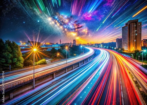 244 Stunning Slow Shutter Speed Light Trails Photography Collage - Long Exposure Night Photography