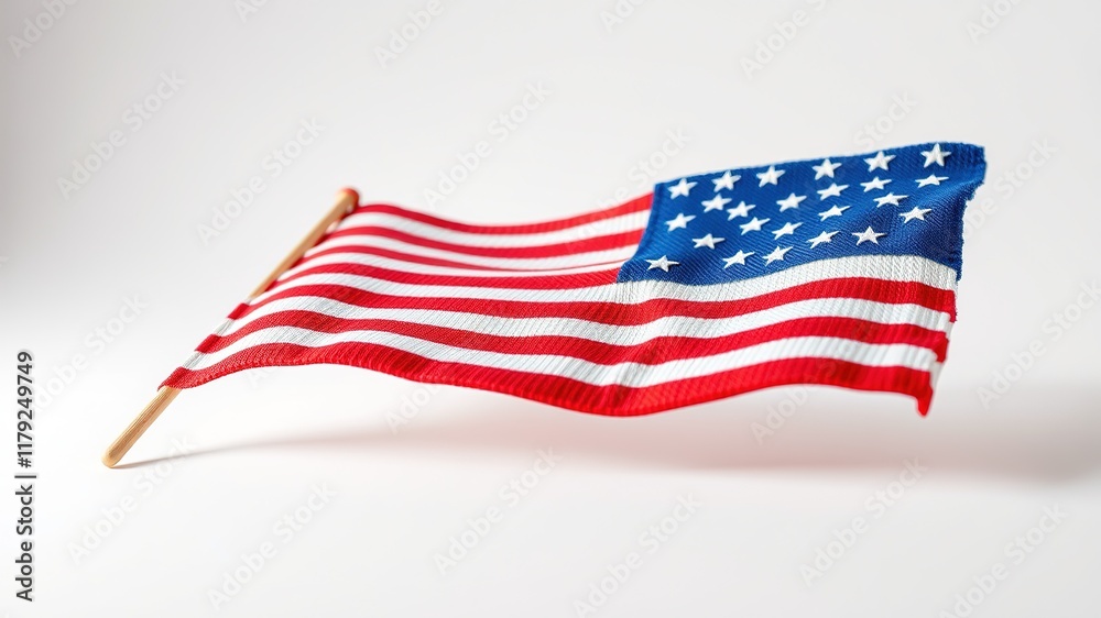Obraz premium American Flag Toothpick Vote USA Campaign Photo - Patriotic AI Art