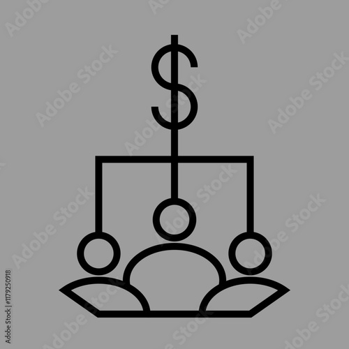 Dividend icon Design