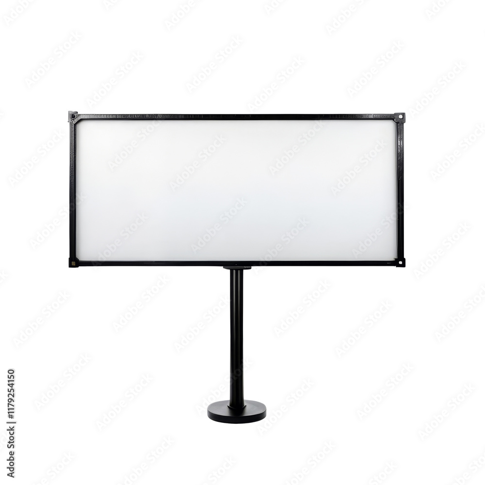 Blank Rectangular Sign on Stand Blank Rectangular Sign on Stand