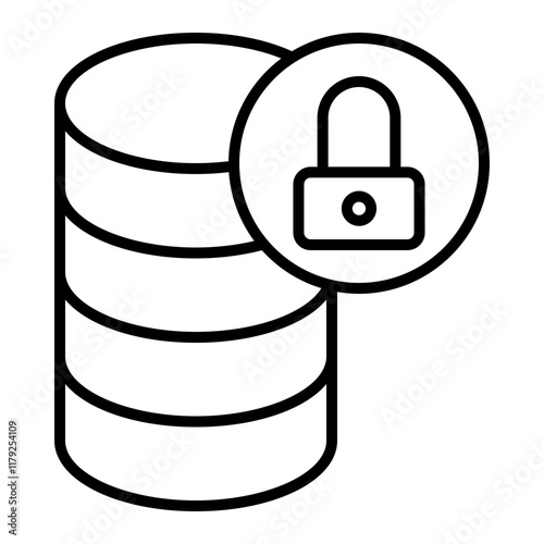 Database lock icon