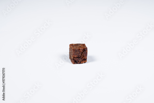 Cubes of spicy beef jerky photo