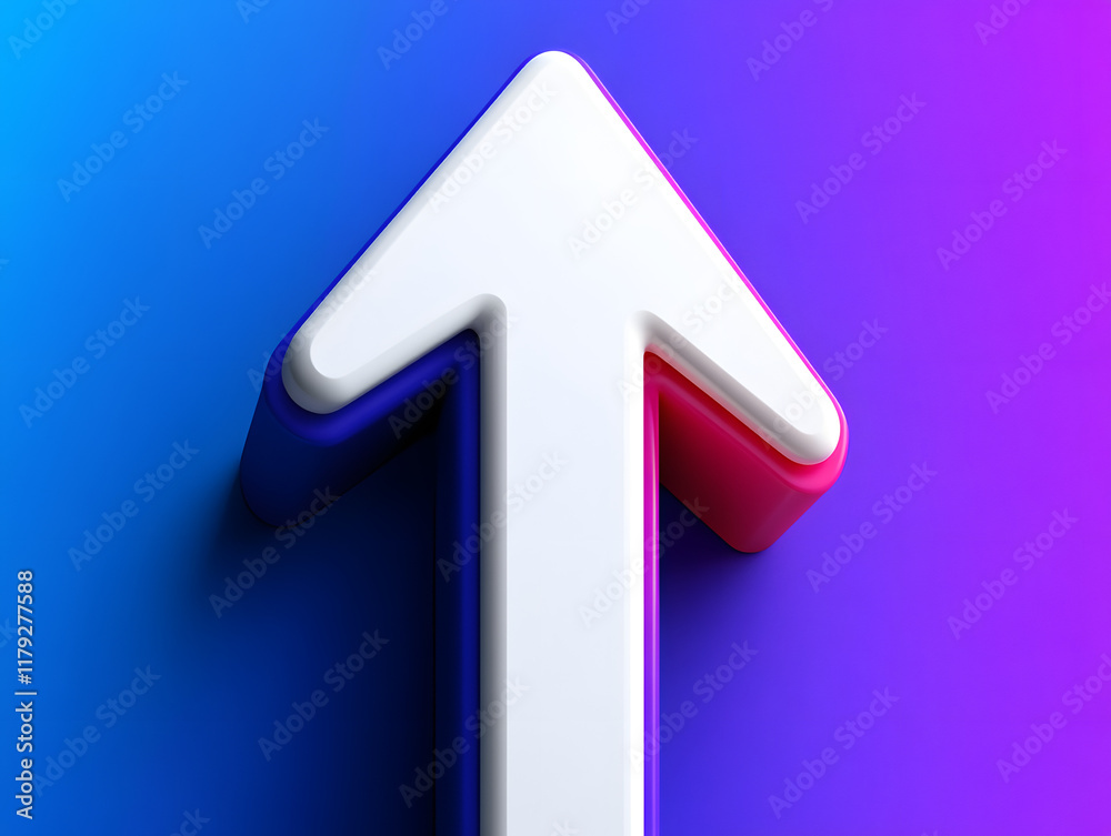 Upward Blue Gradient Arrow: A Dynamic Vector Symbol of Growth and Progress Upward Blue Gradient Arrow: A Dynamic Vector Symbol of Growth and Progress
