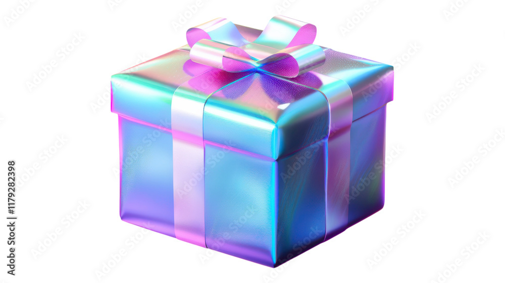 Captivating Holographic Iridescent Gradient Gift Box for Special Occasions Captivating Holographic Iridescent Gradient Gift Box for Special Occasions