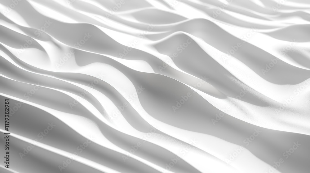 Abstract White Waves: A Study in Light and Shadow Abstract White Waves: A Study in Light and Shadow