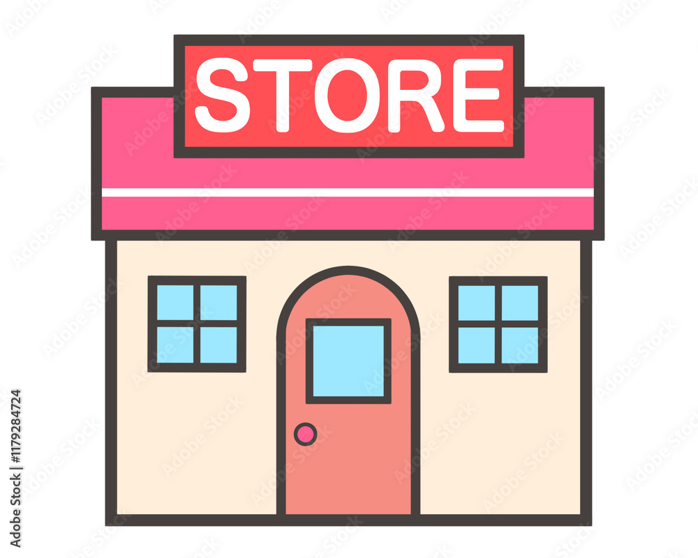 お店 ショップ アイコン 素材 店舗 商店 食料品店 売店 ショッピング 外観 文字 シンプル ポップ おしゃれ あしらい 挿絵 白背景 透過 store icon お店 ショップ アイコン 素材 店舗 商店 食料品店 売店 ショッピング 外観 文字 シンプル ポップ おしゃれ あしらい 挿絵 白背景 透過 store icon