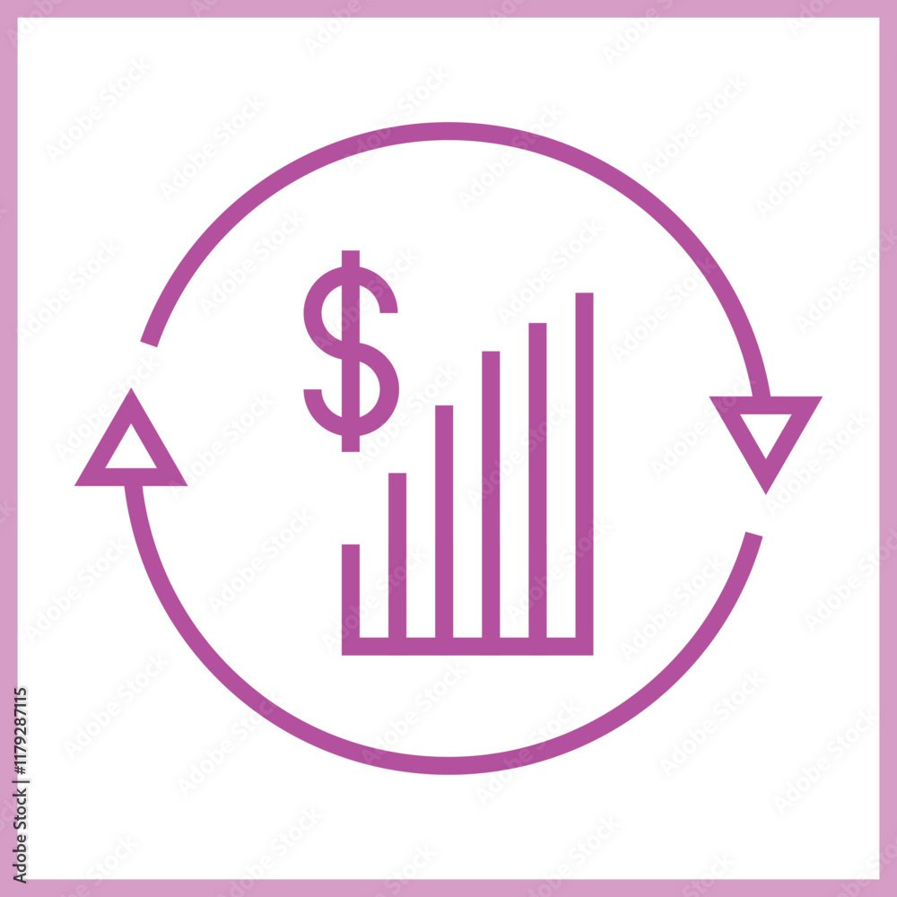 Investment Return icon Design Investment Return icon Design