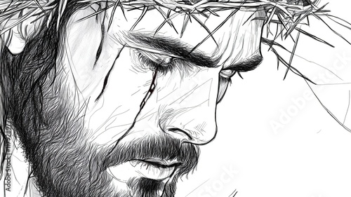 drawing related to Jesus Christ and spirituality
