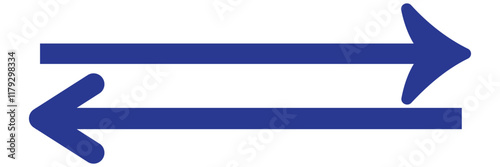 Left arrow icon. Red arrow to the left / vector, isolated on white background. Red large forward or left pointing solid long arrow icon sketched as vector symbol