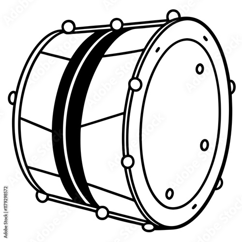 drum isolated on white
