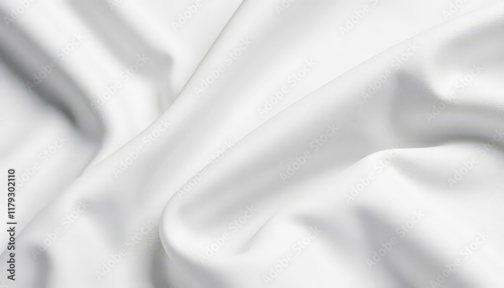 Obraz premium White fabric texture, soft and smooth abstract backdrop,