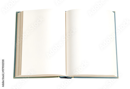 open book with blank pages photo