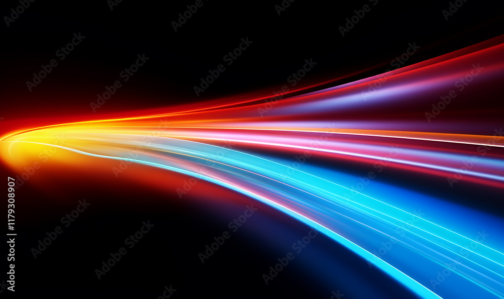 A color light effect that comes out from the top down, a line light, a glow effect, a light effect, Black background. A color light effect that comes out from the top down, a line light, a glow effect, a light effect, Black background.