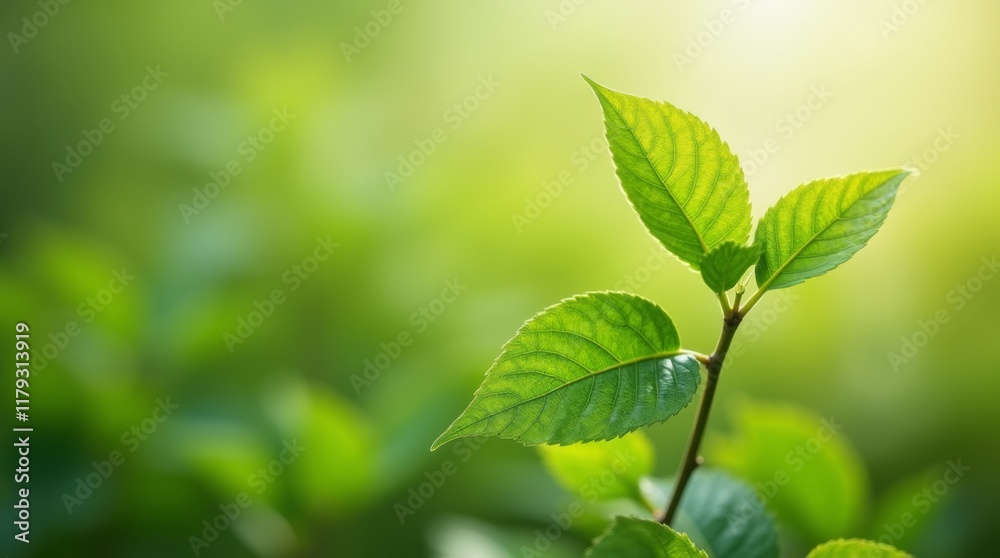 Gentle Breeze, close-up of leaves gently swaying in the wind Gentle Breeze, close-up of leaves gently swaying in the wind