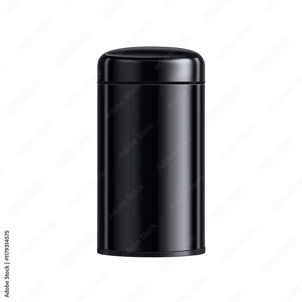 Sleek black thermos perfect for on-the-go beverages, stylish and functional design., isolated on a transparent background. Sleek black thermos perfect for on-the-go beverages, stylish and functional design., isolated on a transparent background.