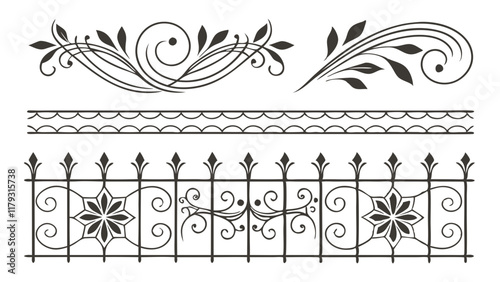 Ornamental Decorative Elements for Design Projects