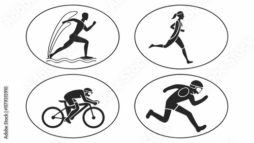 Vector Illustration of Diverse Sports Activities
