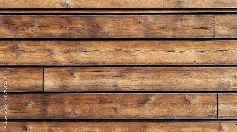 Horizontal brown wood planks wall texture. Horizontal brown wood planks wall texture.