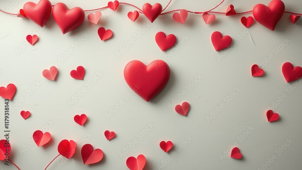 Romantic background with hearts. Romantic background with hearts.