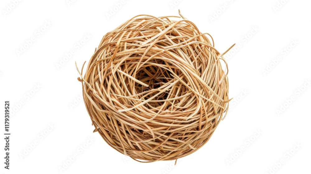Straw Pile Isolated on White Background for Agricultural Use Straw Pile Isolated on White Background for Agricultural Use