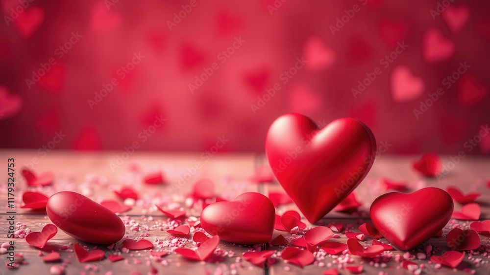 Romantic background with hearts. Romantic background with hearts.