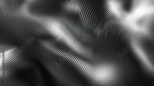 Wallpaper Mural Abstract grayscale wavy lines background. Torontodigital.ca