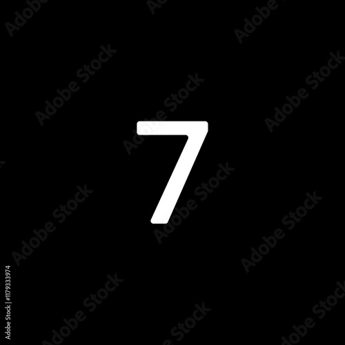 Number 7 Icon (alternate)
