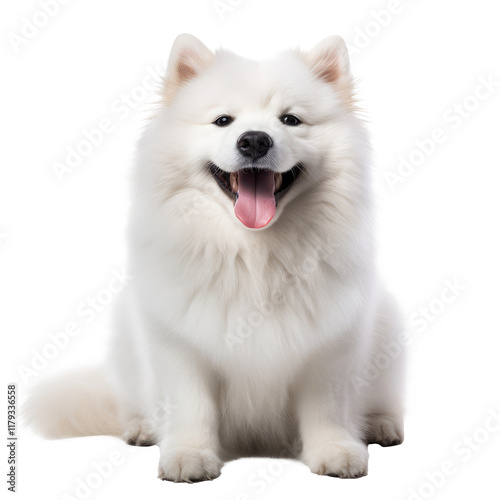 Wallpaper Mural cute dog isolated on white Torontodigital.ca