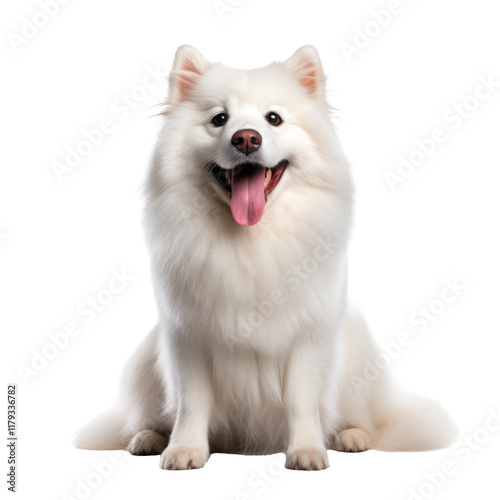 cute dog isolated on white