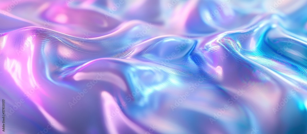 Obraz premium Abstract iridescent holographic texture.