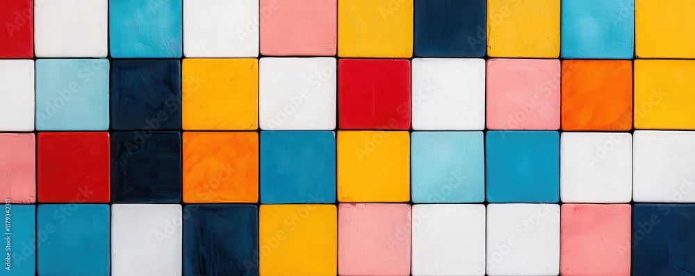 Colorful Square Tiles Abstract Pattern Background Texture Design Colorful Square Tiles Abstract Pattern Background Texture Design