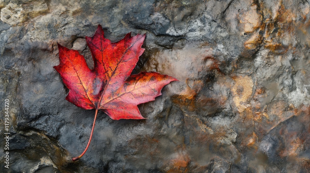 close-up of a single maple leaf turning a brilliant shade of red, its veins clearly visible as it gently falls from the tree in the crisp autumn air close-up of a single maple leaf turning a brilliant shade of red, its veins clearly visible as it gently falls from the tree in the crisp autumn air