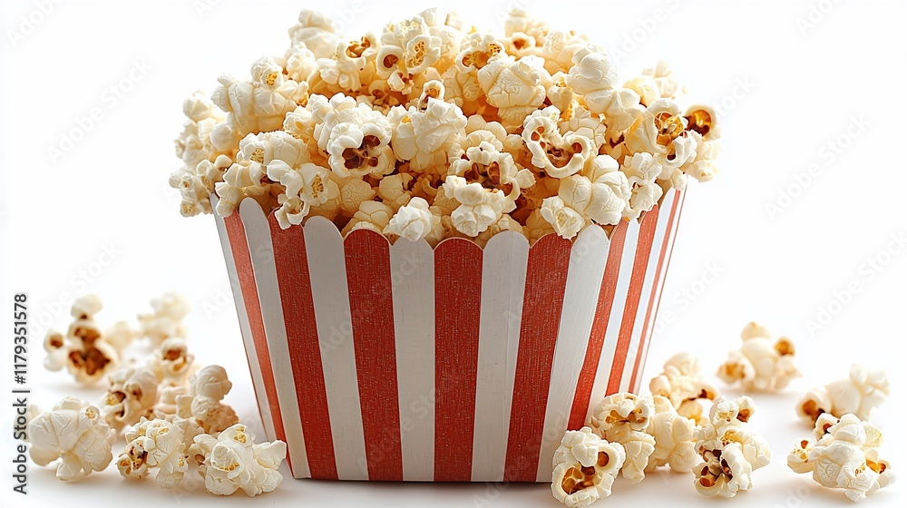 Striped Popcorn Bucket: A Classic Movie Snack Striped Popcorn Bucket: A Classic Movie Snack