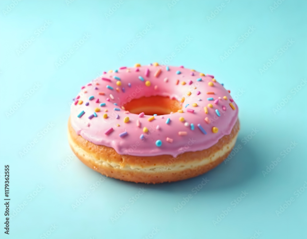 donut with sprinkles isolated donut with sprinkles isolated