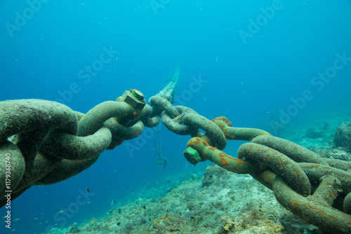 Konstfotografi shackled to the deep