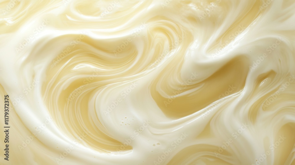 Close-up of Thick Liquid with Swirls and Bubbles generated AI Close-up of Thick Liquid with Swirls and Bubbles generated AI