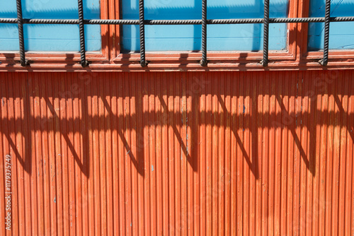 Bild auf Leinwand Blue Orange Complementary Color Contrast