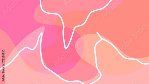 Modern abstract art design with lines on pink overlay background. Template for celebration, branding, banner, flyer, cover, business card, poster, sales, wall art, promotion, presentation and print.